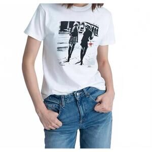 NEW CPRESS STUDIO tis the season mushie tee in worn white